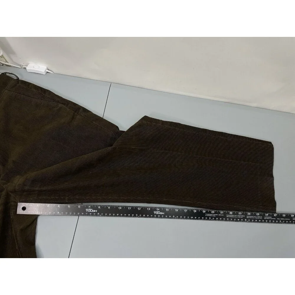 Vintage Polo Ralph Lauren Preston Corduroy Pants Wide Leg Preppy Brown Men 36x27